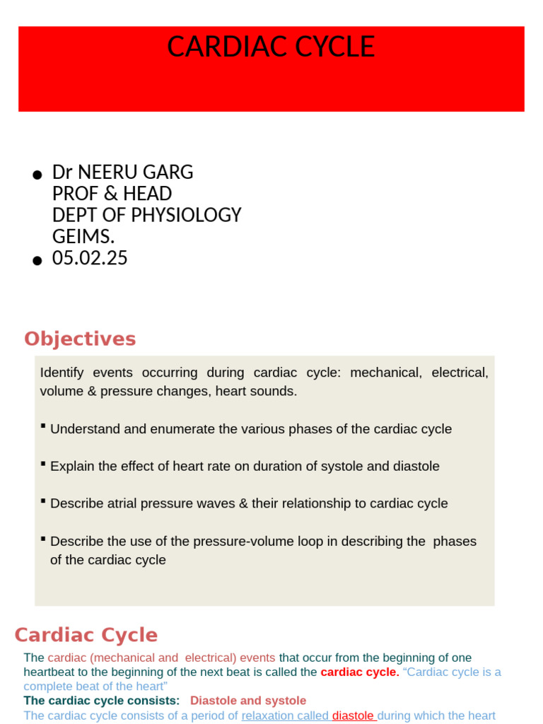 Understanding the Cardiac Cycle Phases | PDF | Heart Valve | Diastole