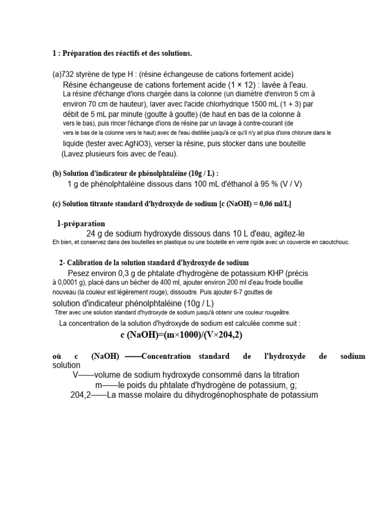 Titration du SO3 en chimie analytique | PDF | Titrage | Chimie