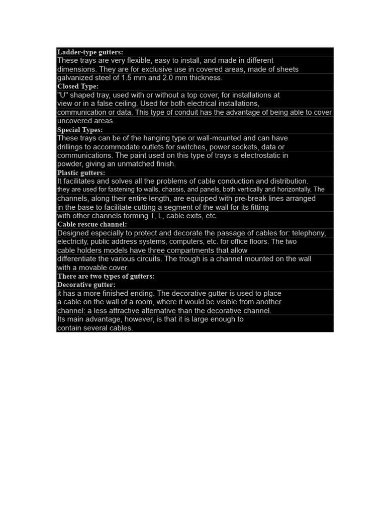 Ladder Type Gutters | PDF