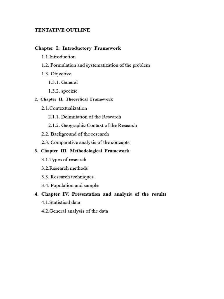 Tentative Outline (Jordy) | PDF