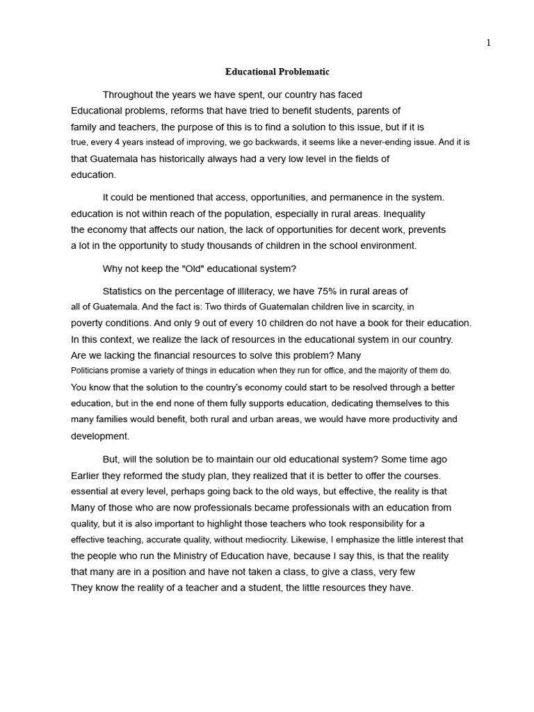 Guatemala's Education Crisis Explained | PDF | Poverty | Poverty ...