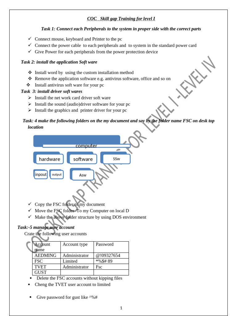 COC Level I Skill Gap Training Guide | PDF | Computer Network | Ip Address