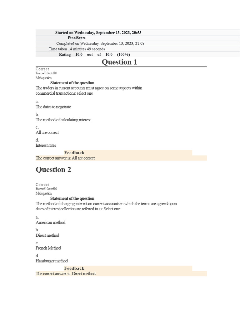 Week 2 Assessment Current Accounts | PDF | Transaction Account | Interest