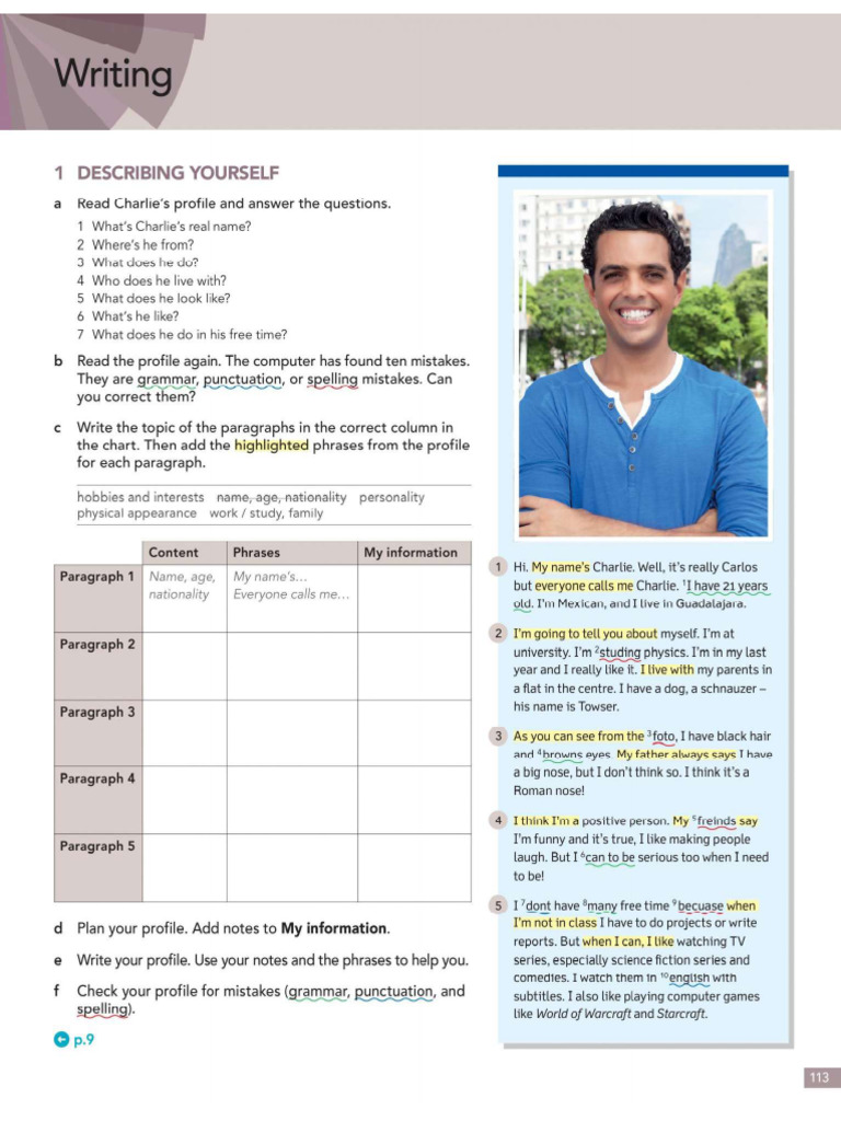 Writing A Profile | PDF