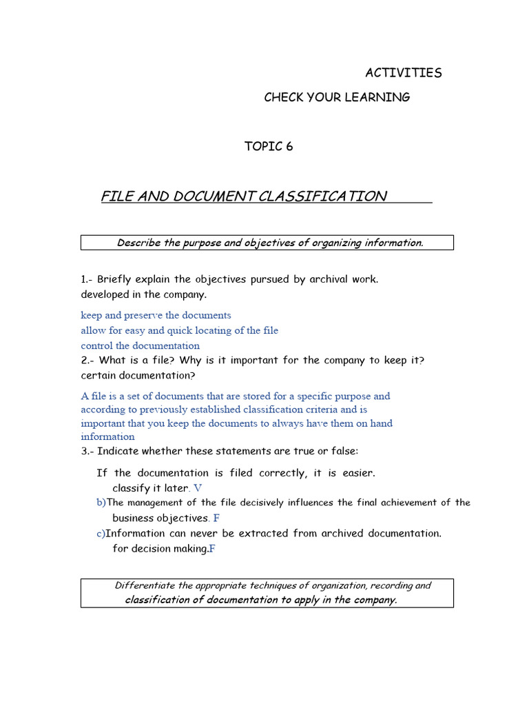 File and Document Classification Guide | PDF | Databases | Information