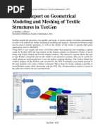 Download A Brief Report on Geometrical Modeling and Meshing of Textile Structures in TexGen by Amir Mosavi SN91183328 doc pdf