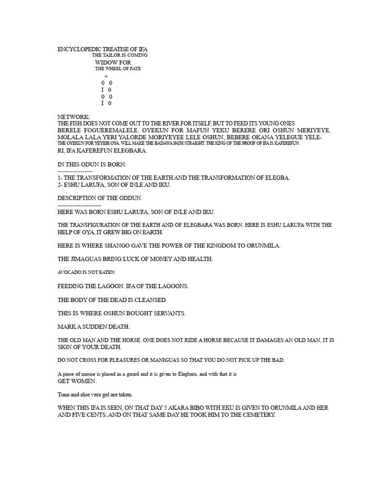 IFA Oracle Insights and Rituals Guide | PDF | Santería