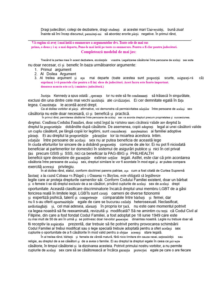Vorbitor Secund Afirmativ | PDF