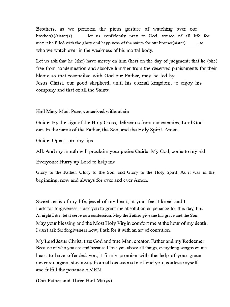 Prayers for the Departed Souls | PDF | Mary, Mother Of Jesus | Lord's ...