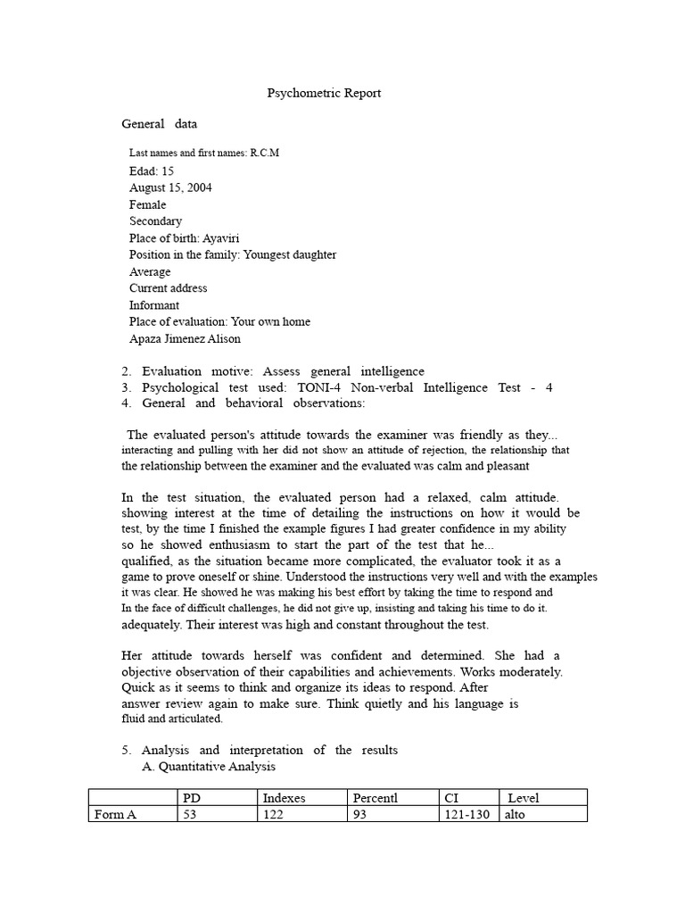 Report Toni 4 Edu | PDF | Intelligence | Intelligence Quotient