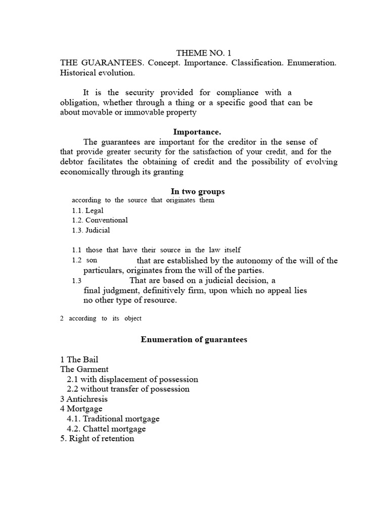 Understanding Guarantees and Their Types | PDF | Surety | Guarantee