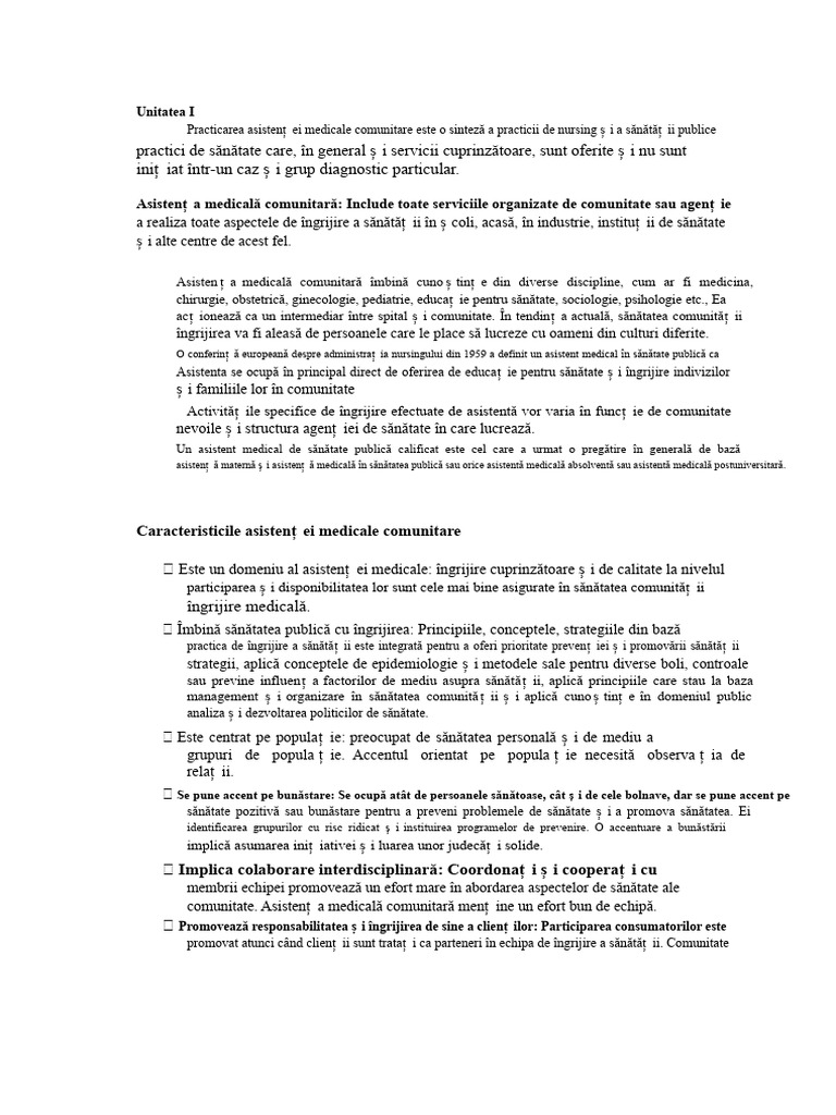 Unitatea 1 Capitolul 4 Anul 4 | PDF