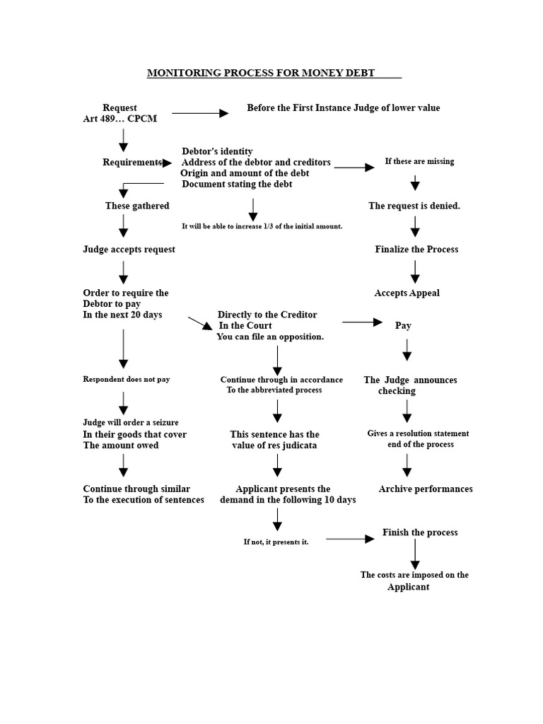 Money Debt Monitoring Process Guide | PDF