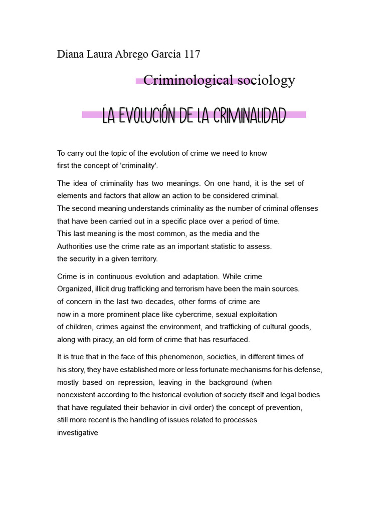 Evolution of Crime and Media Influence | PDF | Crimes | Crime & Violence