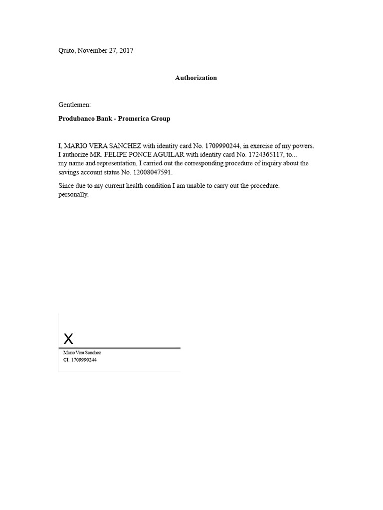 Authorization | PDF