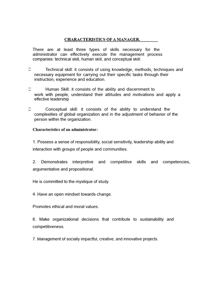 Essential Skills of Effective Managers | PDF | Leadership | Skill
