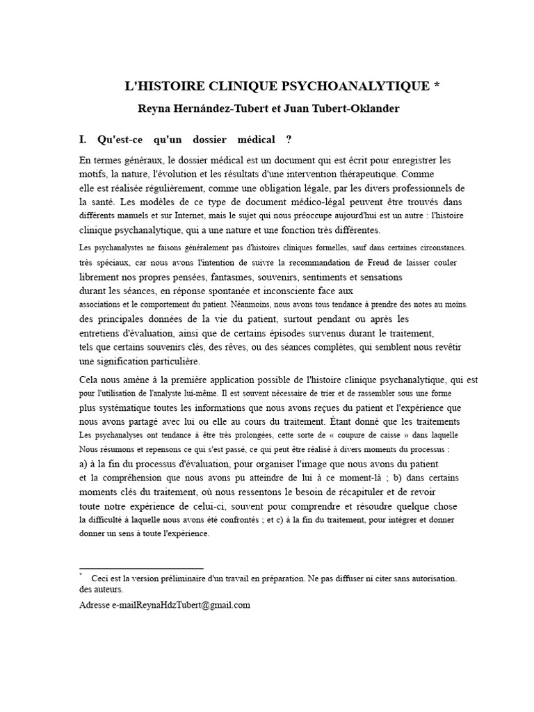 03) Hernández-Tubert - Tubert-Oklander - Histoire Clinique ...