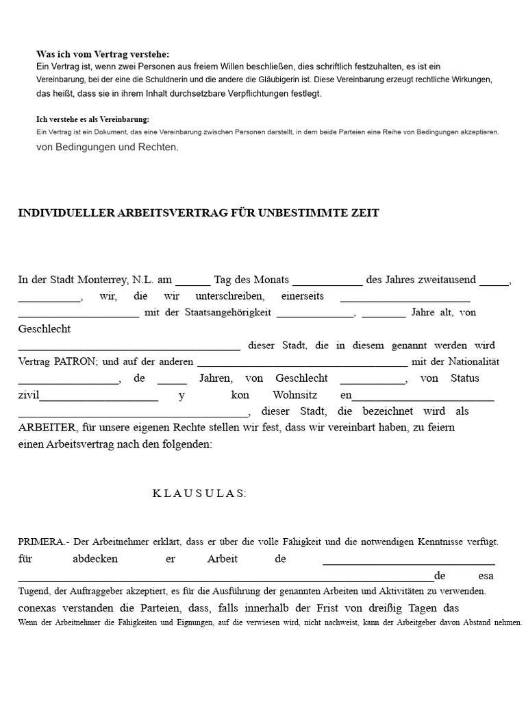 Vertrag | PDF