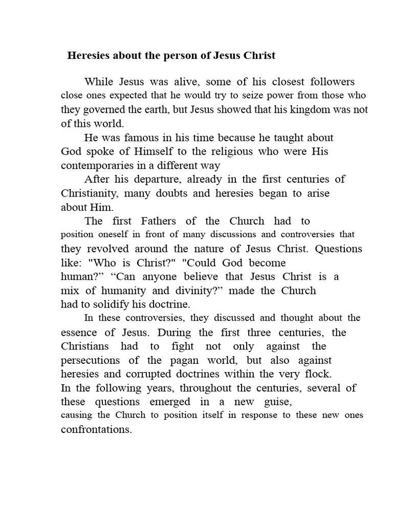 Understanding Docetism in Early Christianity | PDF | Arianism | Jesus