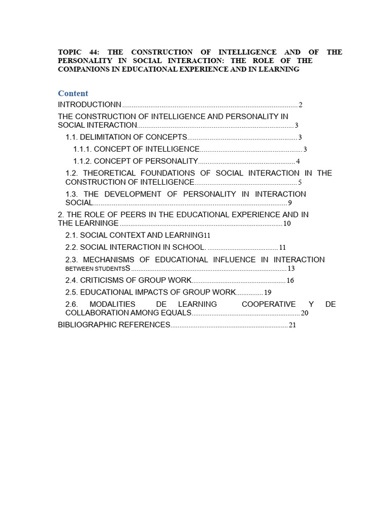 Intelligence and Personality in Education | PDF | Intelligence | Learning