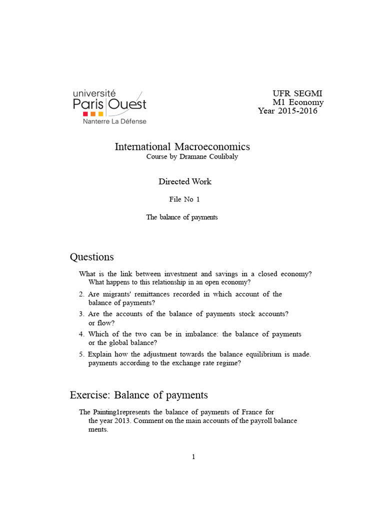Balance of Payments Analysis 2015-2016 | PDF | Balance Of Payments ...