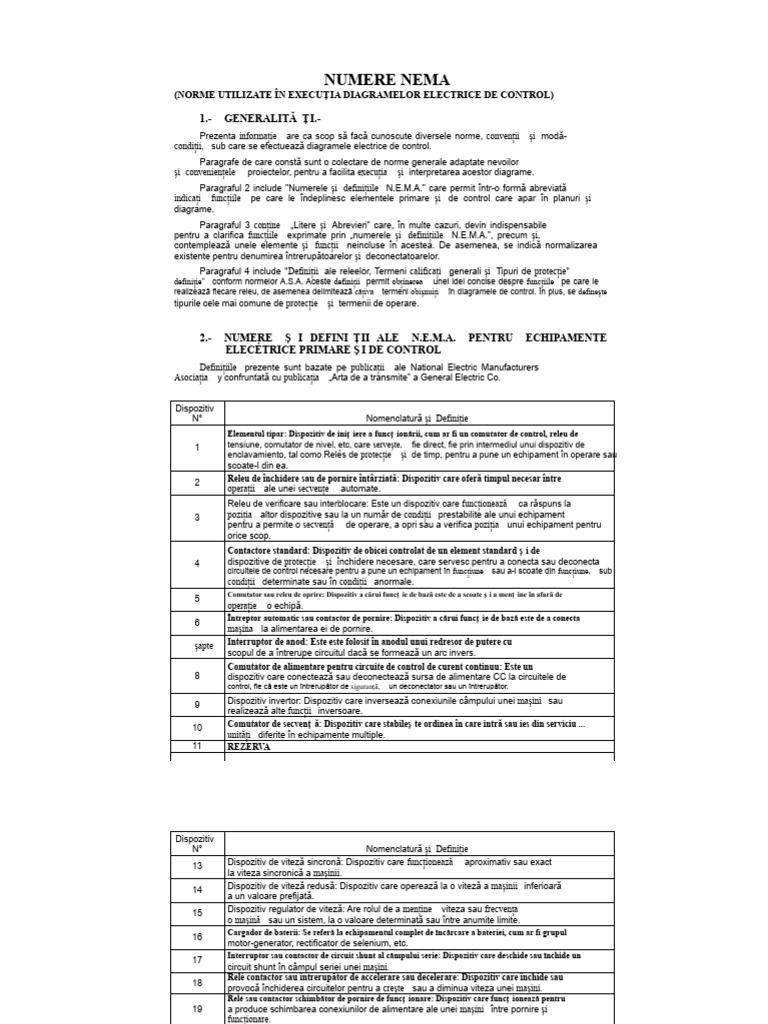 000 Protecții SE 03 1 Numere NEMA | PDF