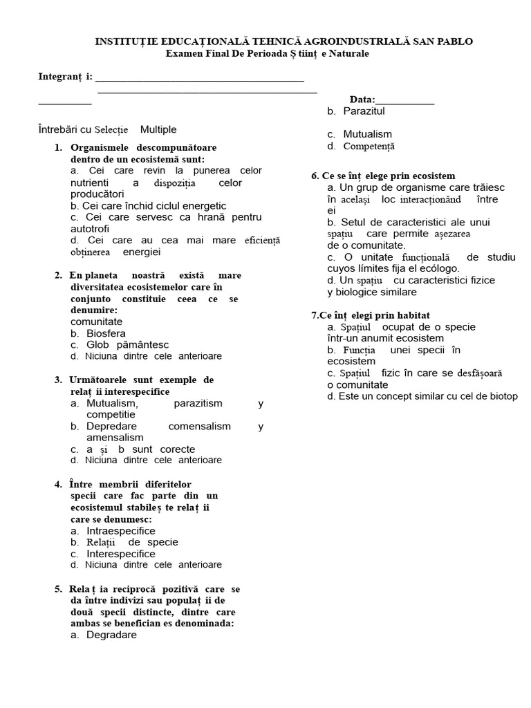 Examen de 7 | PDF