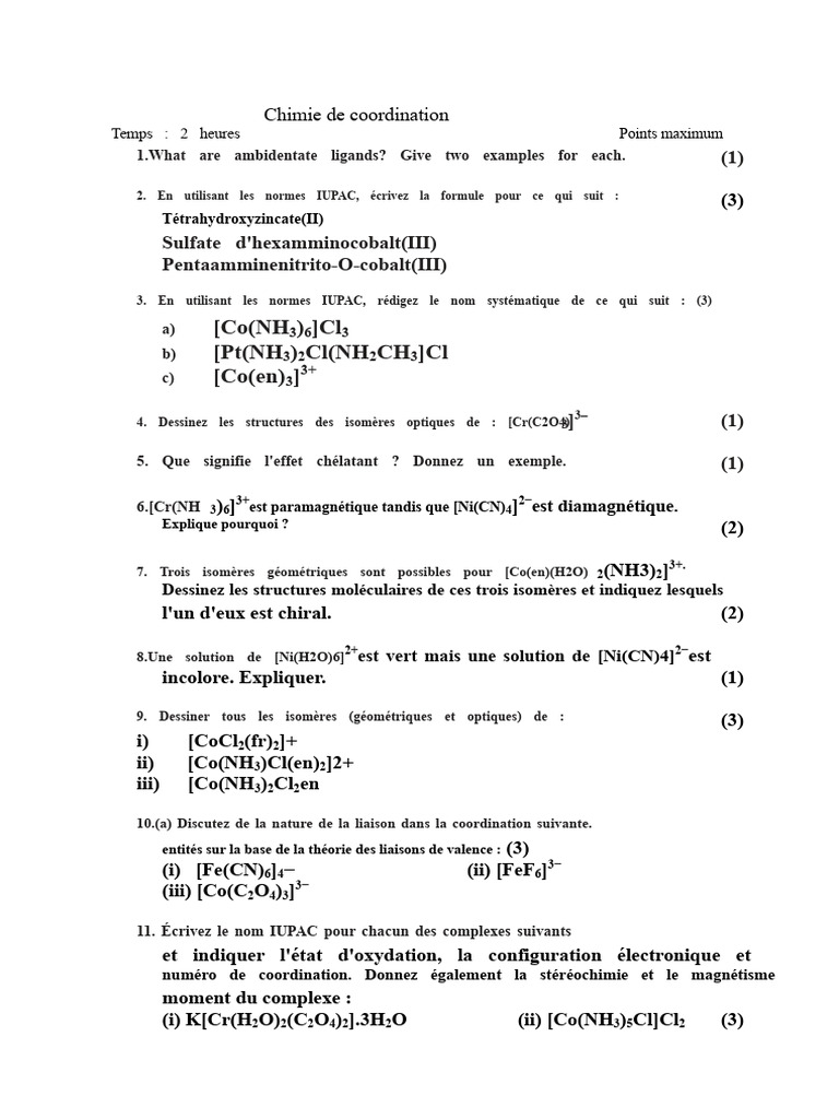 Concepts clés en chimie de coordination PDF Complexe (chimie) Cobalt — free download