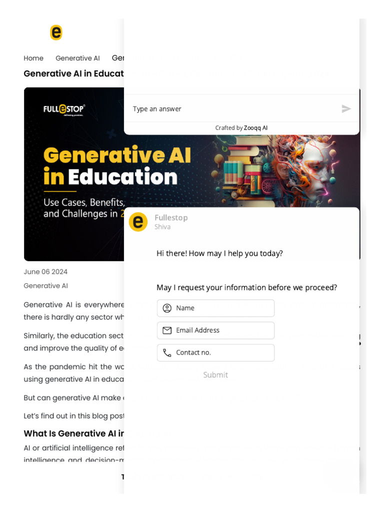 The Role of Generative AI in Education - Use Cases, Benefits, and ...