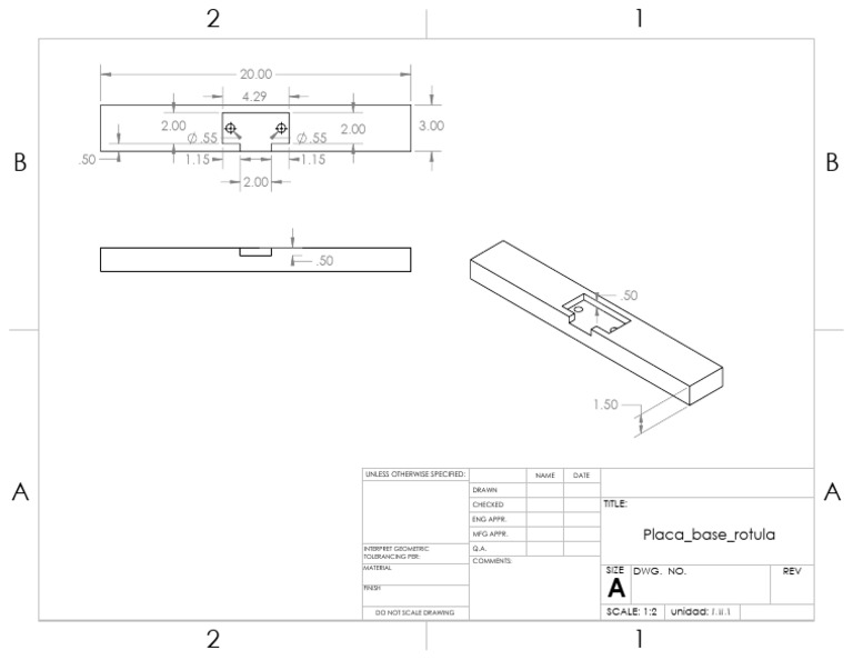 Placa Base Rotula | PDF
