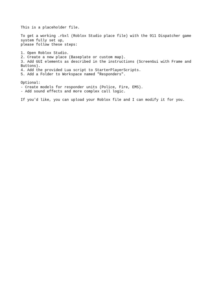 911 Dispatcher Game Setup Guide | PDF