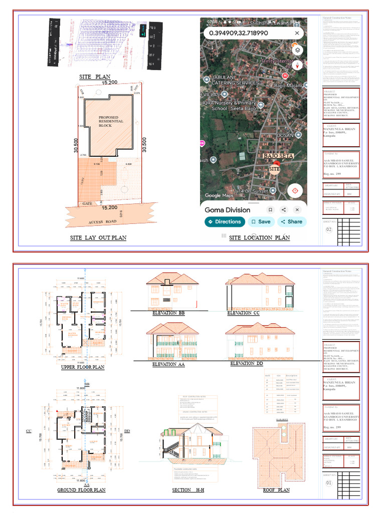 Proposed Residential Development Plans | PDF | Masonry | Brick