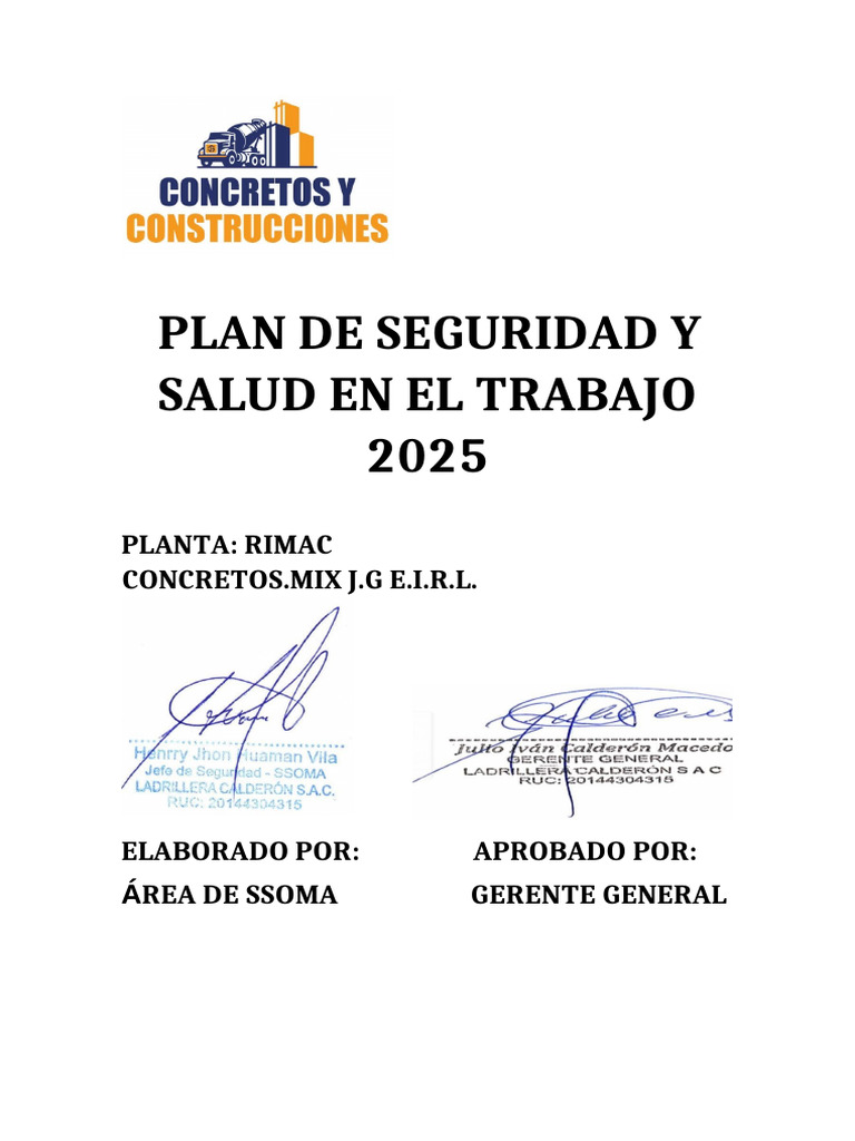 Plan de SST 2025 | PDF | Seguridad y salud ocupacional | Valores