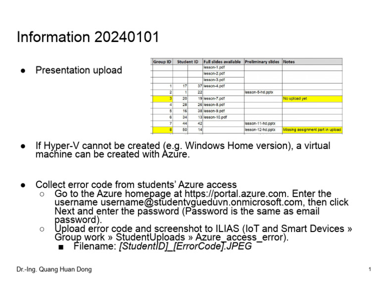 Azure Access Error Reporting Guide | PDF