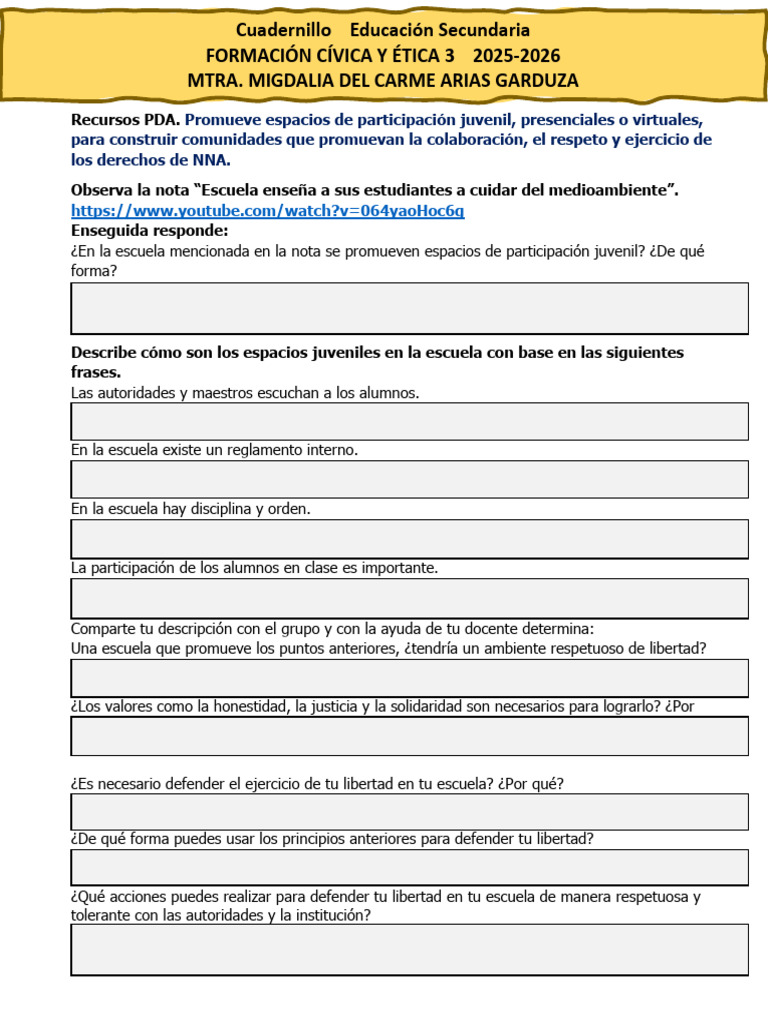 Participación Juvenil en la Escuela | PDF | Escuelas