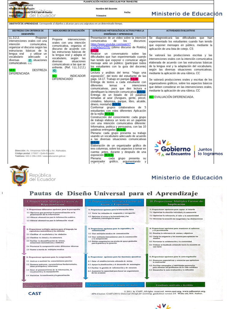 Formato Con Dua Con Los Codigos de Los Principios y Pautas | PDF ...