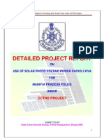 Sample DPR On Solar Power Pack - Madhya Pradesh