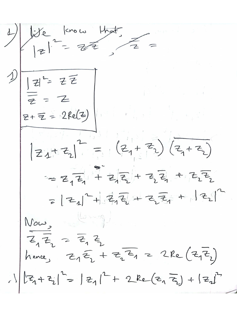 Math Solution Chapter 1 Hand Note | PDF