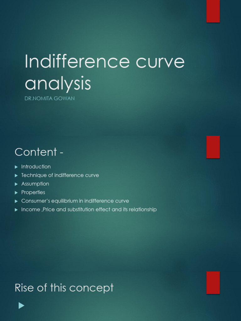Indifference Curve Analysis Explained | PDF | Utility | Microeconomics