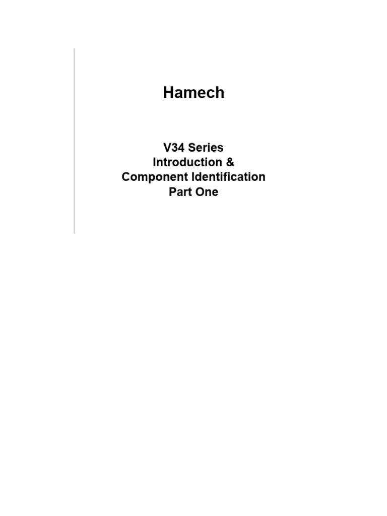 Hamech V34 Series LPG Engine Overview | PDF | Throttle | Carburetor
