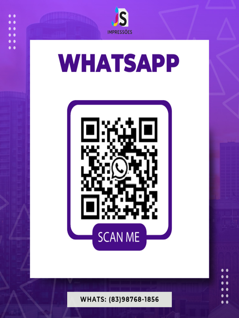 Purple and White Modern Scan QR Code Instagram Post | PDF
