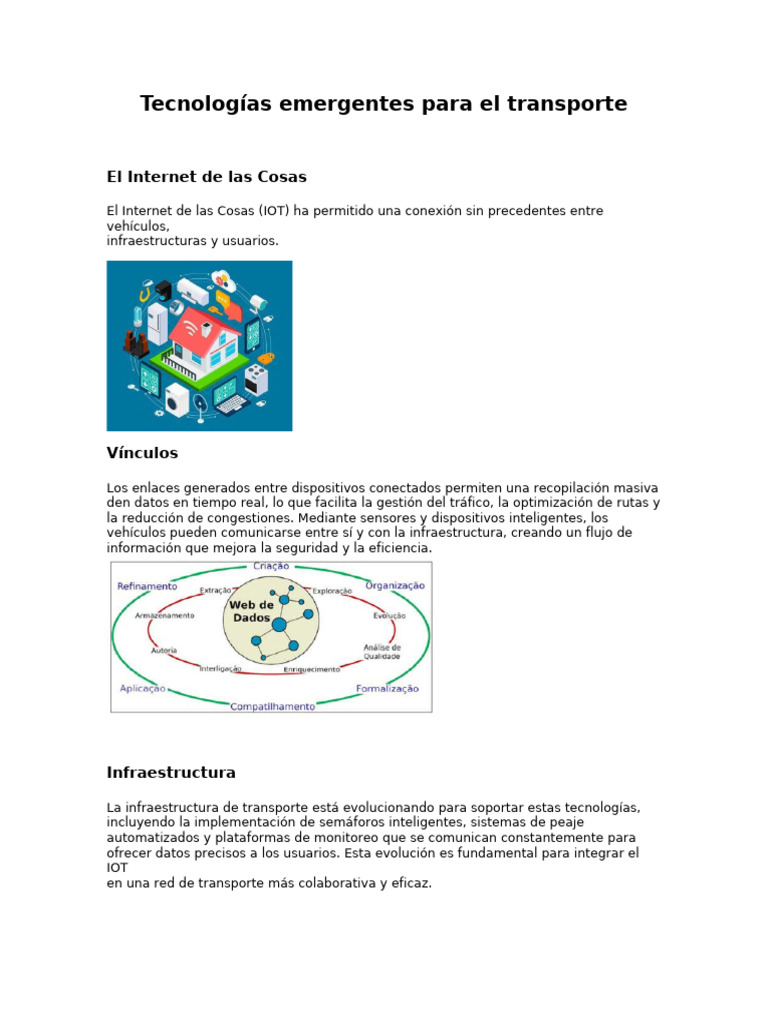 Tecnologías IoT en el Transporte Moderno | PDF | Internet de las Cosas ...