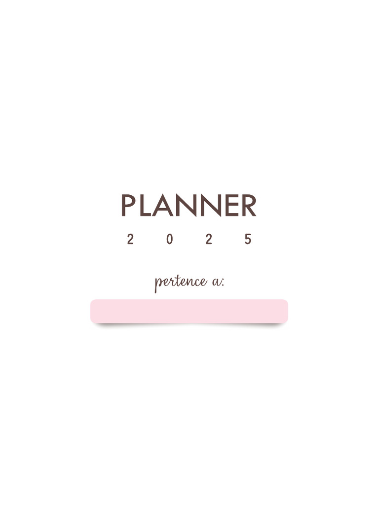 Planner Vertical - Rosa | PDF