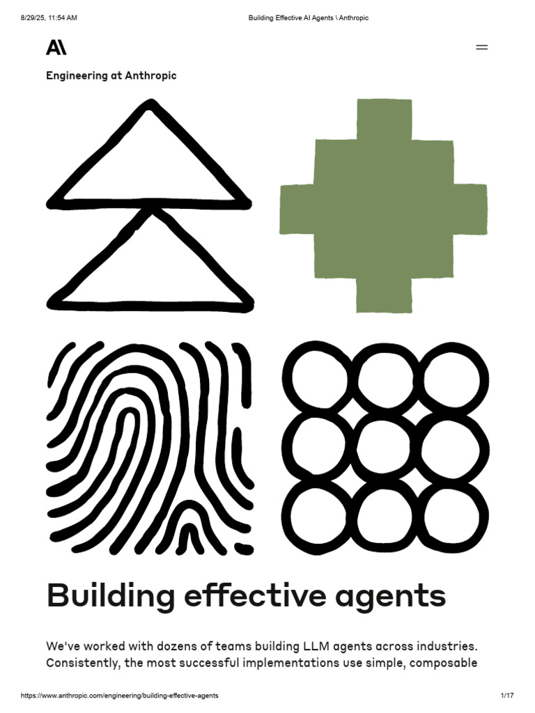 Building Effective AI Agents - Anthropic | PDF | Artificial Intelligence |  Intelligence (AI) & Semantics