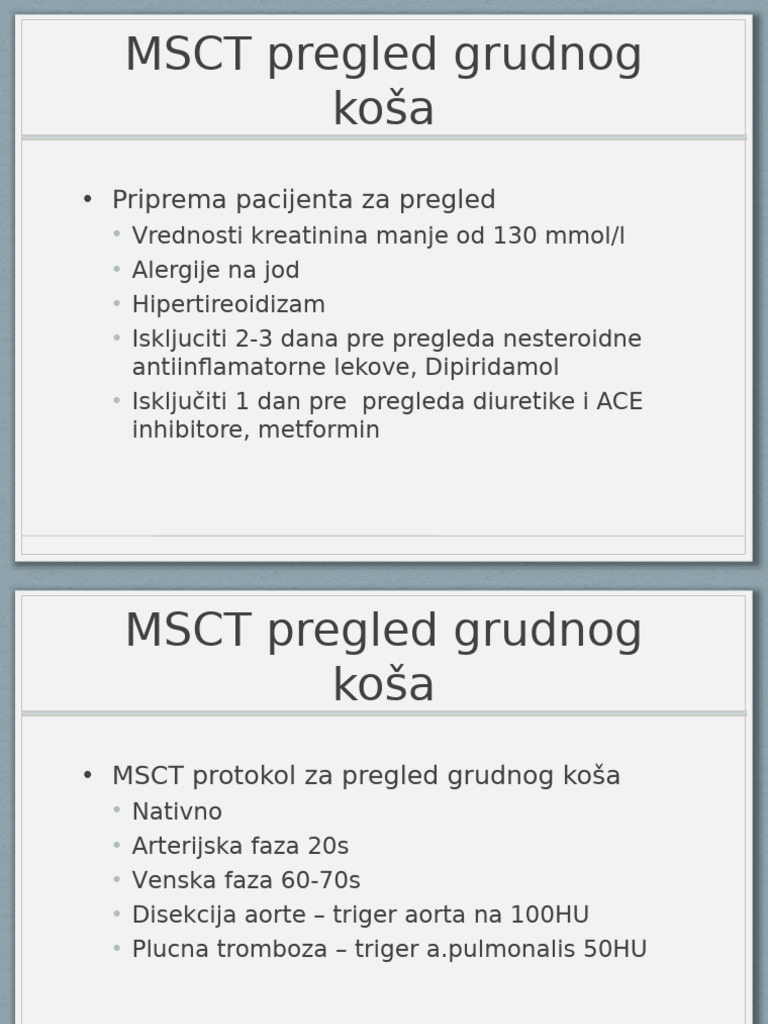 MSCT Pregled Grudnog Koša-4 | PDF