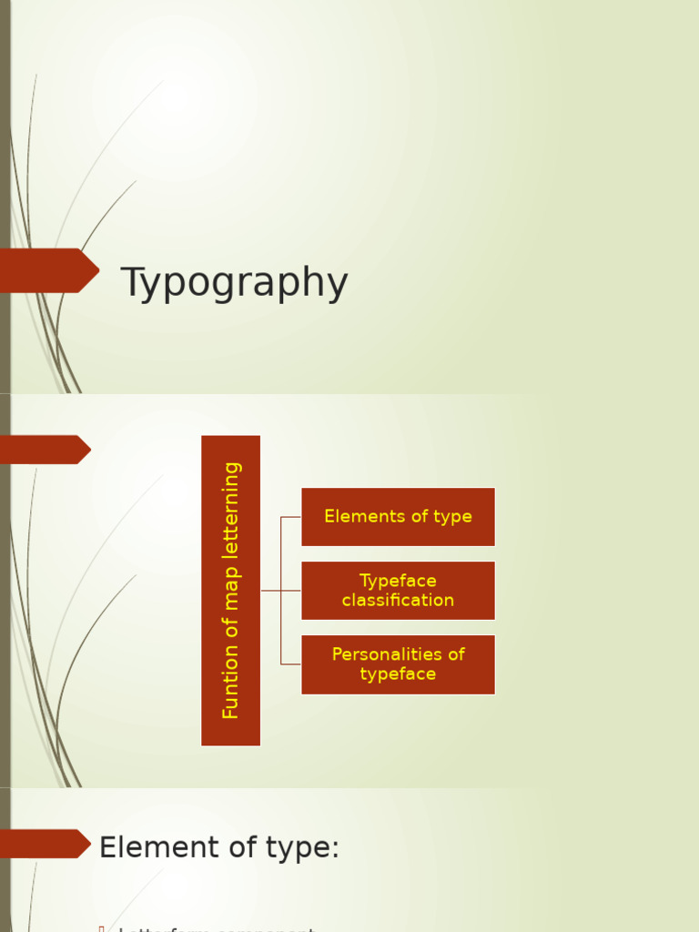 Typography and Map Lettering Guide | PDF
