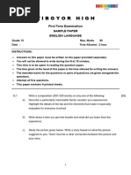 Grade V Math Exam Sample Paper | PDF | Mathematics