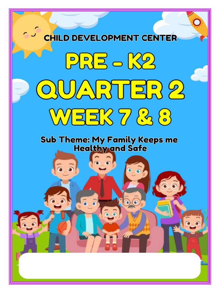 Pre K-2 Family Health Activity Sheet | PDF | Food Industry