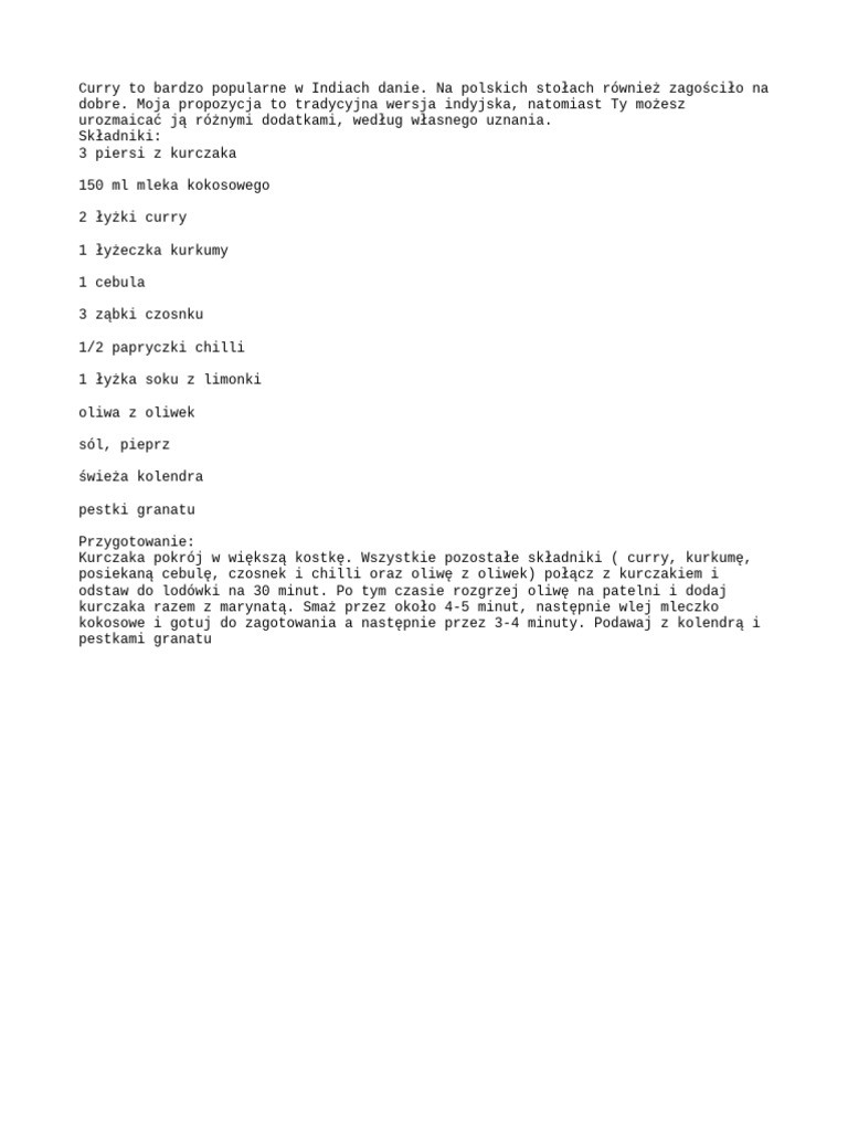 Curry | PDF