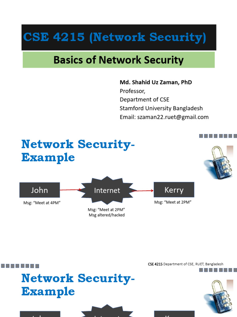 Network Security Overview and Principles | PDF | Key (Cryptography ...